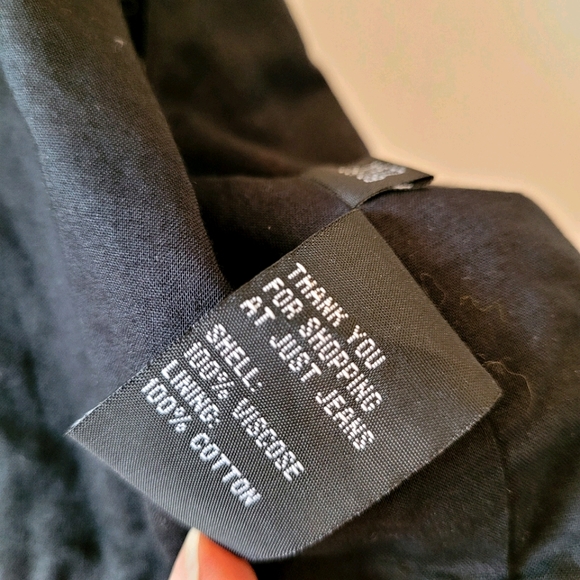 JUST JEANS Embroidered 90s Vest Black Boho Mexican - Picture 8 of 8